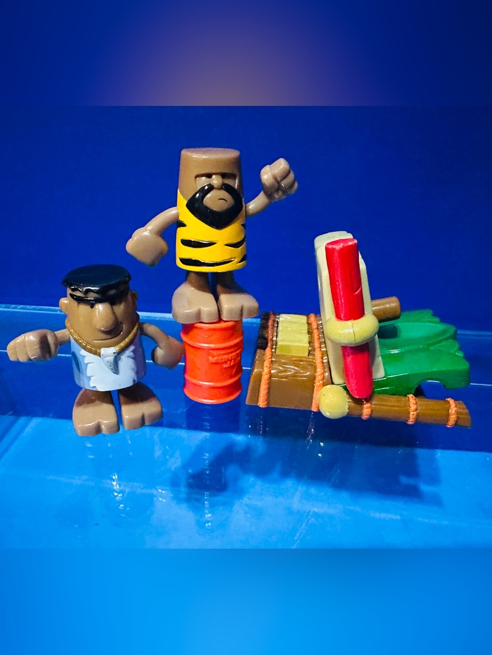 Little Tikes B.C. Builders 1-Fell Tower Playset Replacement Cavemen & Base 3.5”